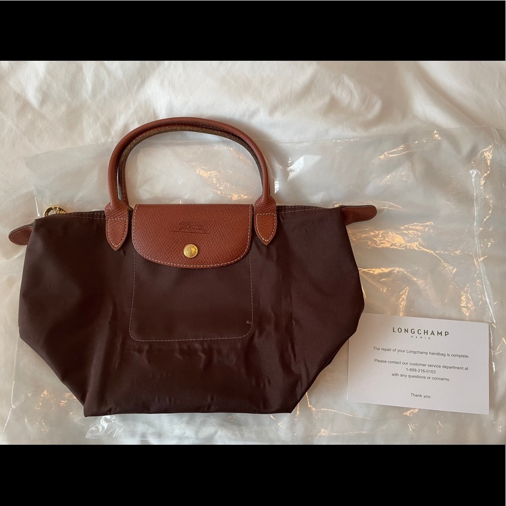Longchamp Le Pliage MADE IN FRANCE brown small